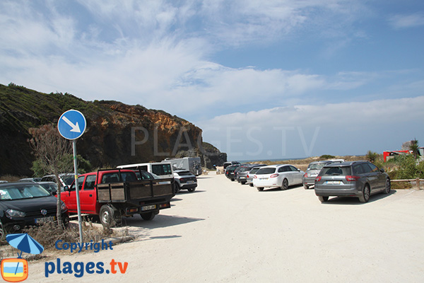 Parking de la plage de Furnas do Mar