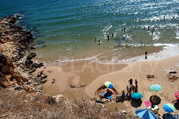 Baignade sur la plage de Pintadinho - Ferragudo