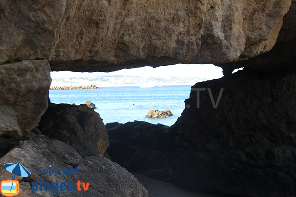 Grotte avec vue sur la mer - crique de Ponte Pequenho - Lagos