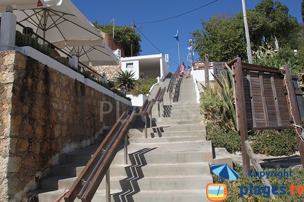 Escaliers de la praia Gran de Ferragudo